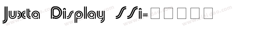 Juxta Display SSi字体转换